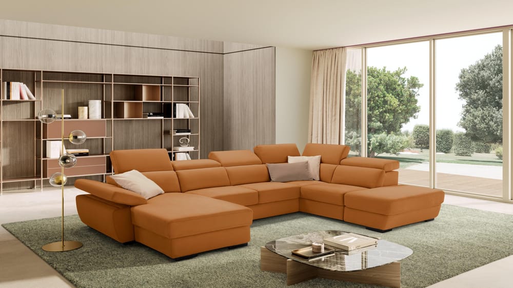 Chaise longue contenitore, 2 posti, angolo e pouff contenitore con bracciolo a contenitore - Foto 3