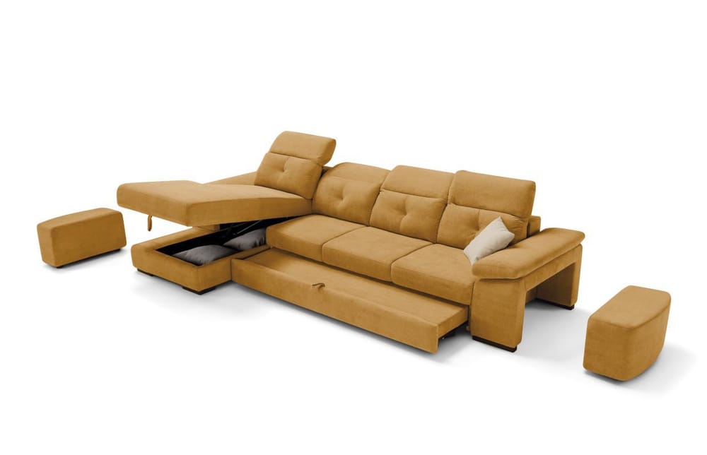 3 posti con chaise longue contenitore - Foto 1